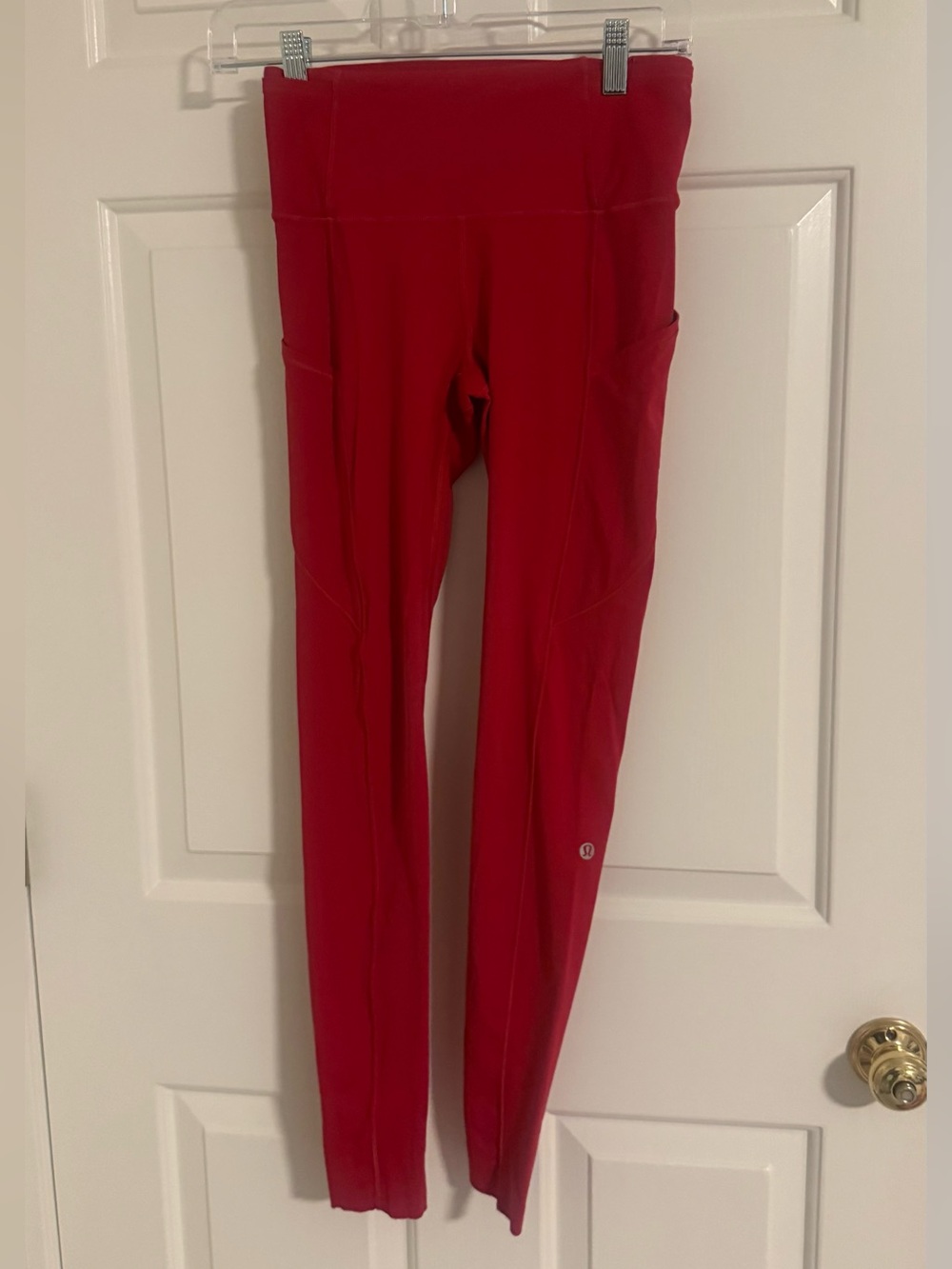 Red Lululemon Leggings Size 4